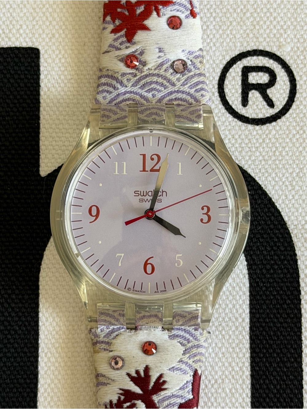 Swatch "Geisha Tree"
(SUJK126), Fall/Winter collection.